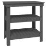 Work Bench Grey - Solid Wood Pine | Hipo Market UK