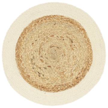 Handmade Jute & Cotton Placemats - 4 pcs Round 38 cm