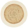 Handmade Jute & Cotton Placemats - 4 pcs Round 38 cm