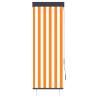 Outdoor Roller Blind 60x250 cm White and Orange - Hipomarket