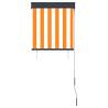 Outdoor Roller Blind 60x250 cm White and Orange - Hipomarket