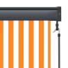 Outdoor Roller Blind 60x250 cm White and Orange - Hipomarket