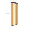 Outdoor Roller Blind 60x250 cm White and Orange - Hipomarket