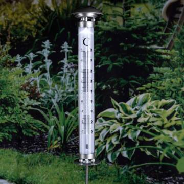 HI Solar Garden Thermometer Light - Eco-Friendly Outdoor Illumination