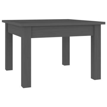 Elegant Grey Coffee Table - Solid Pine Wood 45x45 cm