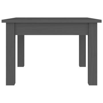 Elegant Grey Coffee Table - Solid Pine Wood 45x45 cm