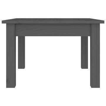 Elegant Grey Coffee Table - Solid Pine Wood 45x45 cm