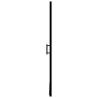 Shower Door Frost Tempered Glass 81x195 cm - Black