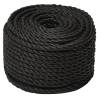 Durable 14mm Black Work Rope - 100m Polypropylene