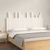 Wall Headboard White 146.5x3x80 cm Solid Wood Pine Colour white Size 146.5 x 80 cm Quantity in Package 1 