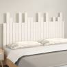 Elegant Wall Headboard White - Solid Pine 146.5x3x80 cm