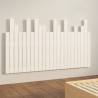 Elegant Wall Headboard White - Solid Pine 146.5x3x80 cm