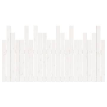 Elegant Wall Headboard White - Solid Pine 146.5x3x80 cm