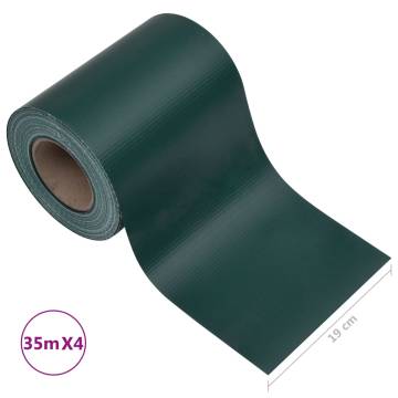 Garden Privacy Screens - 4 pcs PVC Matte Green | HipoMarket UK