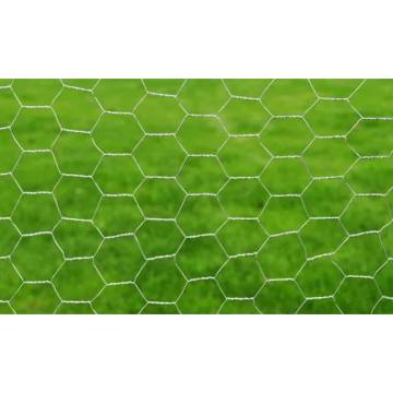 Galvanised Steel Chicken Wire Fence 25x0.75 m | HipoMarket