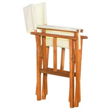 Director's Chairs 2 pcs - Solid Acacia Wood | Hipomarket