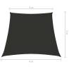 Buy Sunshade Sail Oxford Fabric Trapezium 3/4x3 m Anthracite