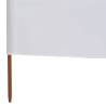 6-Panel Wind Screen Fabric 800x120 cm Sand White | Hipo Market