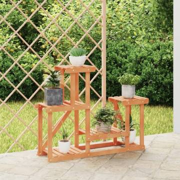 Flower Stand 90x25x73.5 cm - Solid Wood Fir Plant Rack