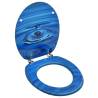 WC Toilet Seat with Lid MDF Blue Water Drop Design Quantity in Package 1 Design blue water drop Soft close no 