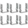 Fence Anchors 6 pcs Silver 12x6x15 cm Galvanised Steel Size 12 x 6 x 15 cm Quantity in Package 6 