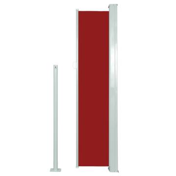 Patio Retractable Side Awning 140x300 cm Red - Hipomarket