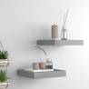 Floating Wall Shelves 2 pcs Grey 23x23.5x3.8 cm MDF Colour grey Size 23 x 23.5 x 3.8 cm Quantity in Package 2 Number of Pieces 1 