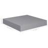 Floating Wall Shelves - Stylish Grey MDF | 2 pcs - Hipomarket