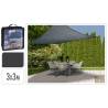 ProGarden Shade Cloth 3x3m - Dark Grey UV Protection