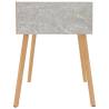 Stylish Concrete Grey Bedside Cabinets - Set of 2 | Hipomarket