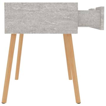 Stylish Concrete Grey Bedside Cabinets - Set of 2 | Hipomarket