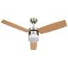 Light Brown Ceiling Fan with Remote Control - 108 cm | HipoMarket