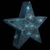 Silver Mesh LED Christmas Decoration Stars - 3 pcs Set