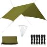 Outdoor Tarp 3x2.85 m Green - Versatile Camping Shelter