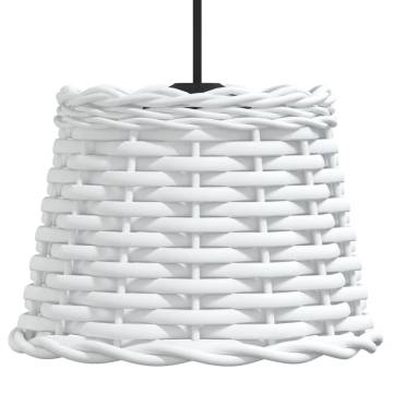 Ceiling Lamp Shade White Ø20x15 cm Wicker - Stylish Lighting