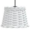 Ceiling Lamp Shade White Ø20x15 cm Wicker - Stylish Lighting