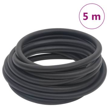 Hybrid Air Hose Black 0.6" 5m - Rubber & PVC - Ideal for Compressors