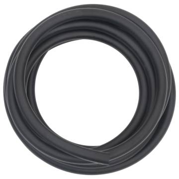 Hybrid Air Hose Black 0.6" 5m - Rubber & PVC - Ideal for Compressors