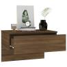 Wall-Mounted Bedside Cabinet in Brown Oak | Hipomarket