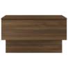 Wall-Mounted Bedside Cabinet in Brown Oak | Hipomarket