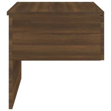 Wall-Mounted Bedside Cabinet in Brown Oak | Hipomarket