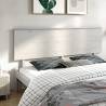 Bed Headboard White 204x6x82.5 cm Solid Wood Pine Colour white Size 204 x 82.5 cm Quantity in Package 1 