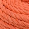 Durable 10 mm Orange Work Rope - 50 m Polypropylene