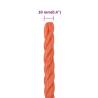 Durable 10 mm Orange Work Rope - 50 m Polypropylene