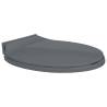 Soft-Close Toilet Seat Grey Oval Colour grey Quantity in Package 1 Quick release no 