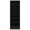 Shoe Cabinet Black | Durable Engineered Wood Storage Solution