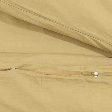 Duvet Cover Set Taupe 220x240 cm - 100% Cotton Bedding