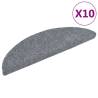 Self-Adhesive Stair Mats (10 pcs) - Light Grey | HipoMarket