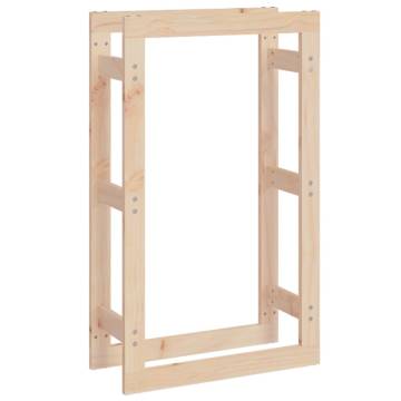 Firewood Rack 60x25x100 cm | Solid Pine Wood Storage