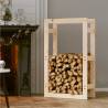 Firewood Rack 60x25x100 cm | Solid Pine Wood Storage